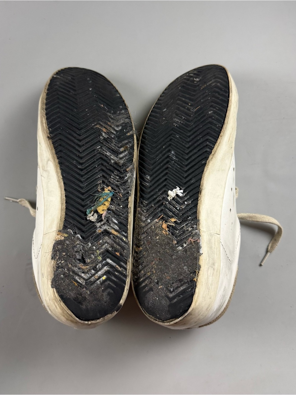 Golden Goose Superstar Leather Sneakers White Beige Star Womens EU 38 / US 7.5 - Picture 10 of 13